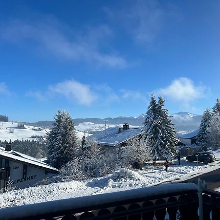 Helle Wohnung Mit Grossem Balkon Oberreute Exteriör bild